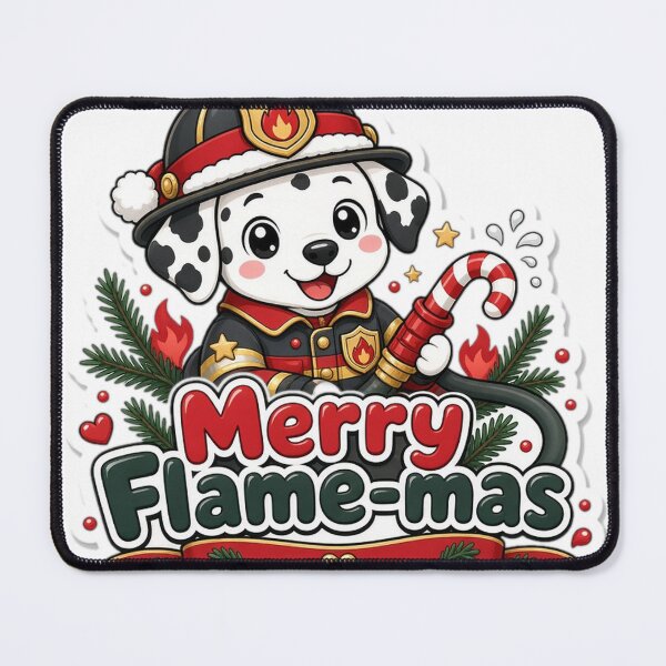 Item preview, Firefighter Christmas Merry Flame-mas Gift designed and sold by Soft Merch.