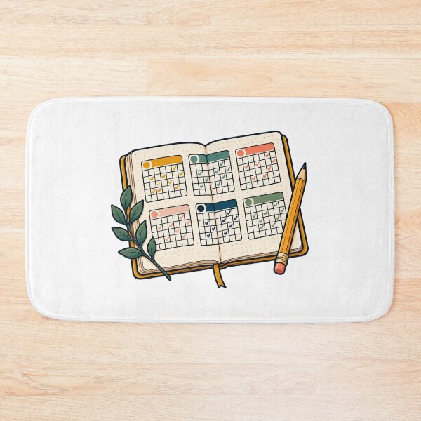 Item preview, Analog Habit Tracker Journal Grid and Pencil designed and sold by UrbanCanvvas.