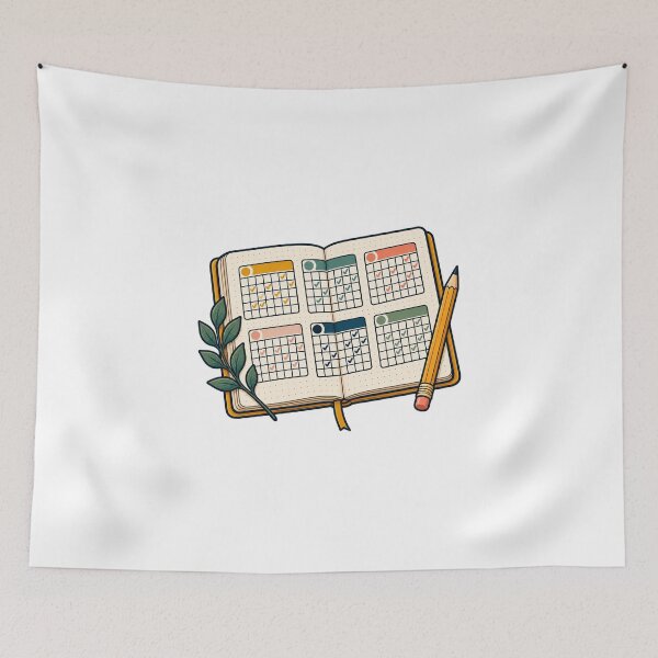 Item preview, Analog Habit Tracker Journal Grid and Pencil designed and sold by UrbanCanvvas.