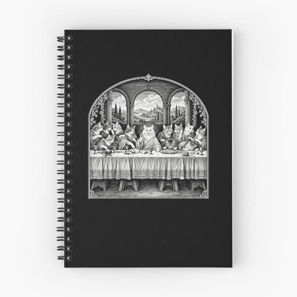 Item preview, Funny Cats Last Dinner Religious Humor Art designed and sold by elderberry.