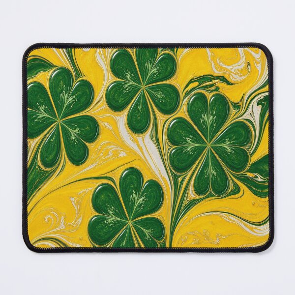 Item preview, Golden Emerald Marble Clover Butterfly designed and sold by Breezes-of-Ida.