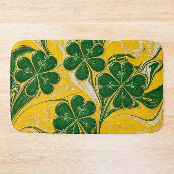 Item preview, Golden Emerald Marble Clover Butterfly designed and sold by Breezes-of-Ida.