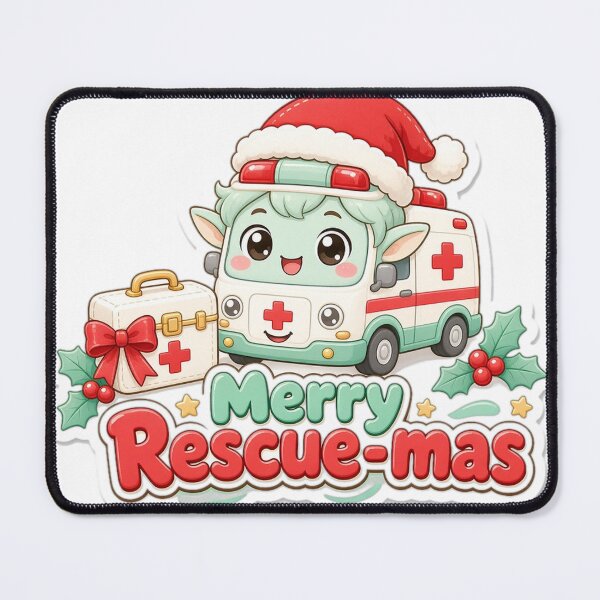 Item preview, Emt Christmas Merry Rescue-mas Gift designed and sold by Soft Merch.