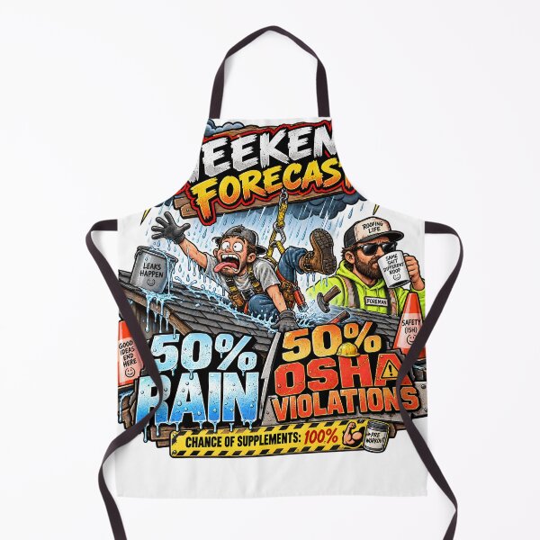 Item preview, Weekend Forecast 50 Percent Rain 50 Percent OSHA Violations designed and sold by Roofers Coffee.