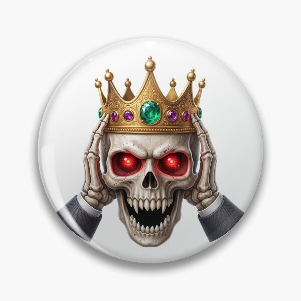Item preview, Dark Fantasy King Skull Red Glowing Eyes designed and sold by Tom-Riley.
