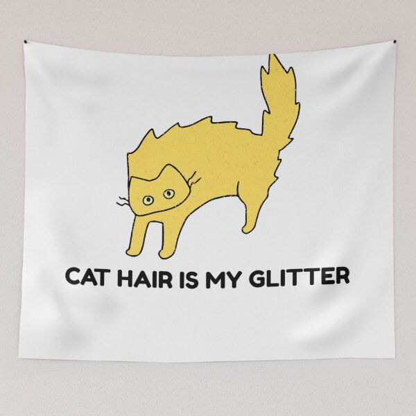 Item preview, Cat Hair is My Glitter - Funny Cat Lover Design designed and sold by walbayzon.