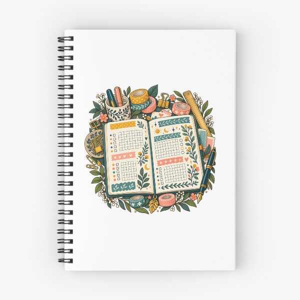 Item preview, Decorative Tracking Journal Stationery Lover Art designed and sold by UrbanCanvvas.