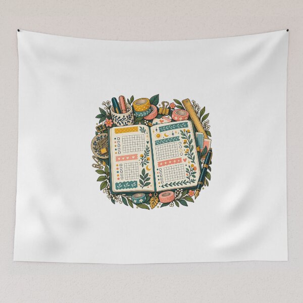 Item preview, Decorative Tracking Journal Stationery Lover Art designed and sold by UrbanCanvvas.