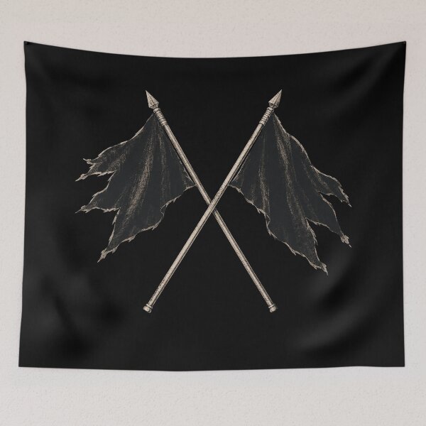 Item preview, Crossed Black Flags designed and sold by Sensabaugh101R.