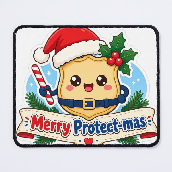 Item preview, Police Officer Christmas Merry Protect-mas Gift designed and sold by Soft Merch.