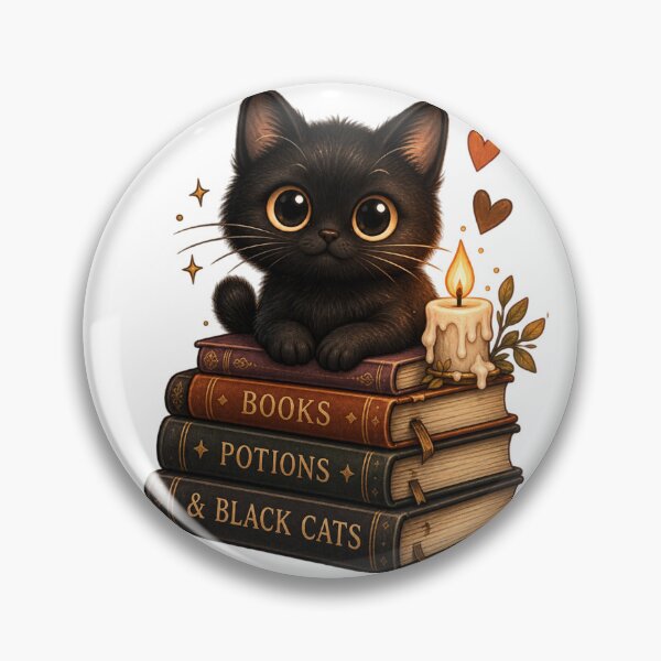 Item preview, Black Cat Books and Potions designed and sold by DustyCuriositie.