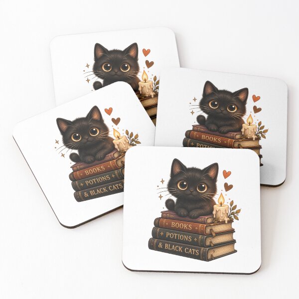 Item preview, Black Cat Books and Potions designed and sold by DustyCuriositie.