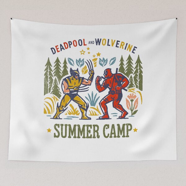Item preview, deadpool and wolverine summer camp designed and sold by kharma zero.