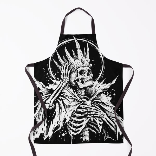 Item preview, Cloaked Skeleton Lifts a Spiked Crown Before a Halo designed and sold by MisteryDesigner.