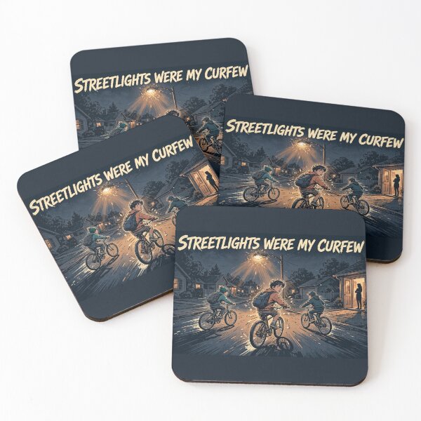 Item preview, Streetlights Were My Curfew Funny Gen X Childhood Shirt designed and sold by Hearth & Hue.