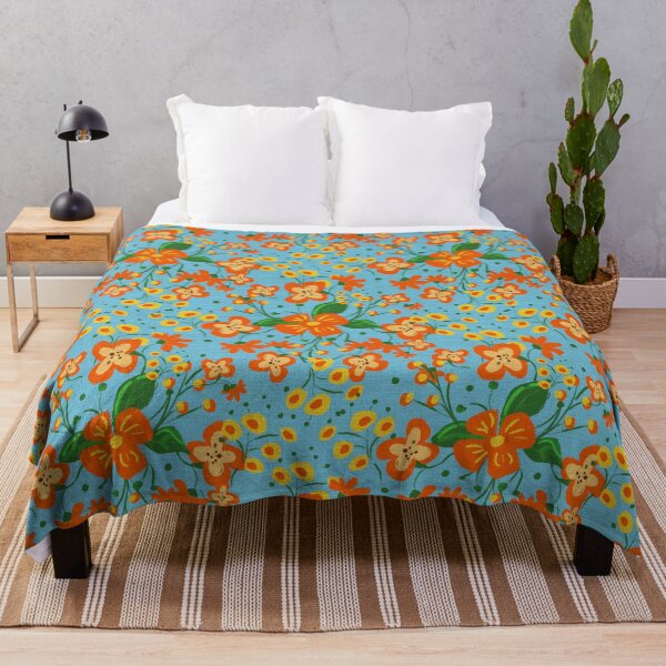 Item preview, Vibrant Orange and Yellow Summer Floral designed and sold by DigiBlossom.