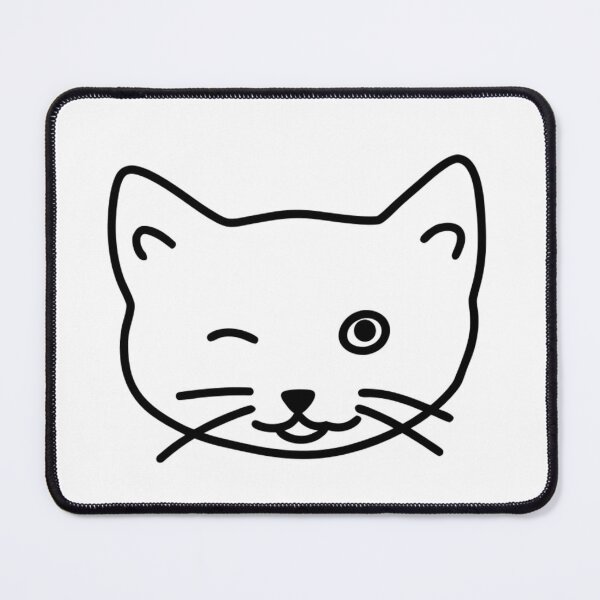 Item preview, Minimalist Cat Portrait Simple Feline Outline designed and sold by Ikochane.