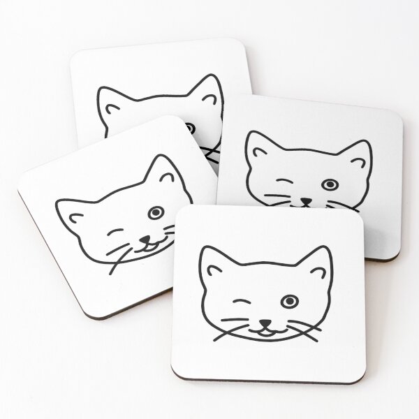 Item preview, Minimalist Cat Portrait Simple Feline Outline designed and sold by Ikochane.