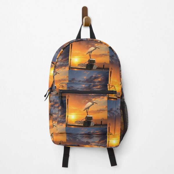 Item preview, Egret at Sunset — Golden Harbor Glow designed and sold by Kimberly Palmer.