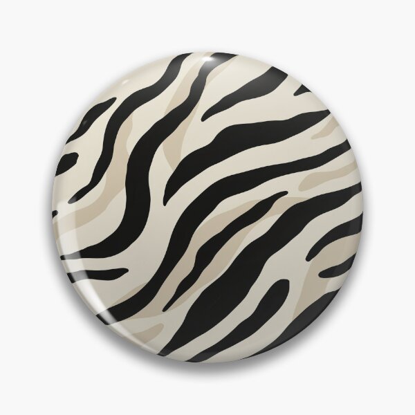 Item preview, Modern Zebra Animal Print Pattern Black and Cream designed and sold by Mindful Wall Art Studio.