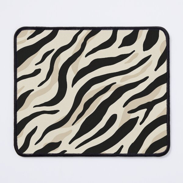 Item preview, Modern Zebra Animal Print Pattern Black and Cream designed and sold by Mindful Wall Art Studio.