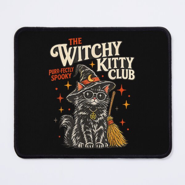 Item preview, The Witchy Kitty Club Vintage Halloween Cat designed and sold by NoeValdric.