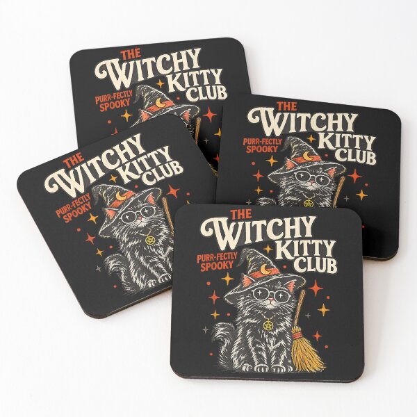 Item preview, The Witchy Kitty Club Vintage Halloween Cat designed and sold by NoeValdric.