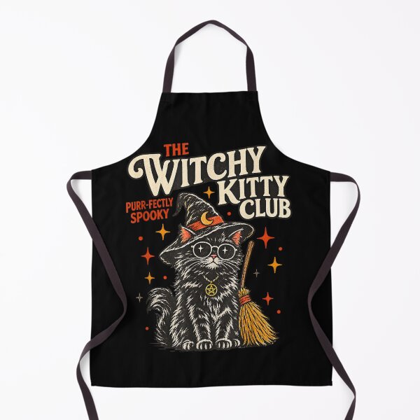 Item preview, The Witchy Kitty Club Vintage Halloween Cat designed and sold by NoeValdric.
