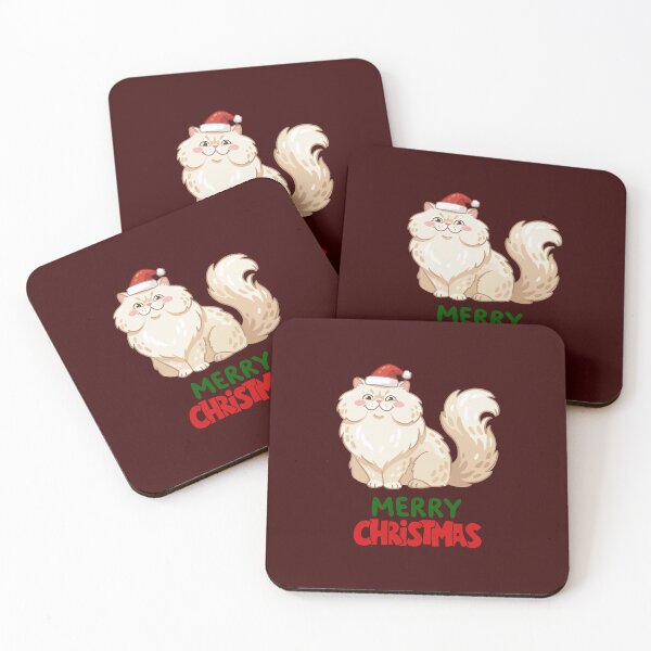 Item preview, Cute Persian Cat Merry Christmas Holiday Art designed and sold by stormk10.