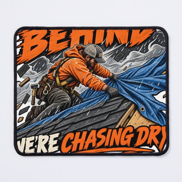Item preview, We're Not Behind We're Chasing Dry designed and sold by Roofers Coffee.