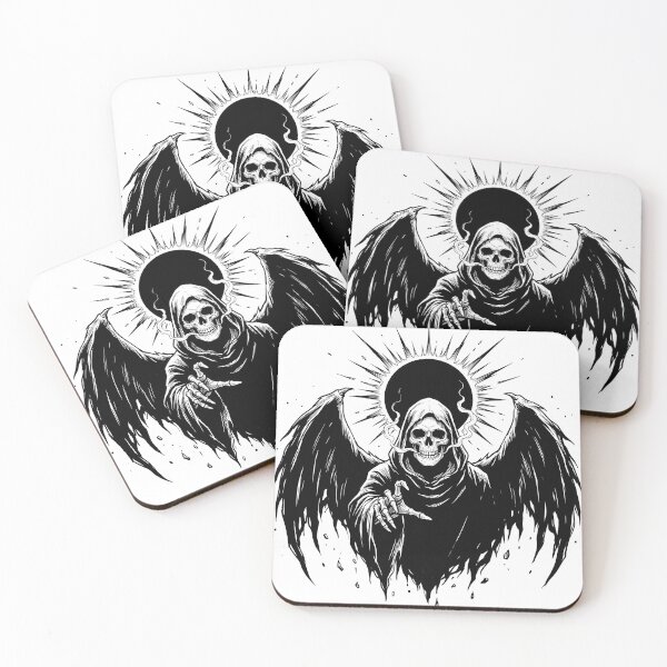 Item preview, Hooded Reaper Appears Beneath a Radiating Dark Halo designed and sold by MisteryDesigner.