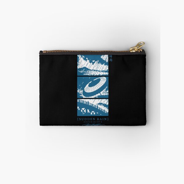 Item preview, Shigure Sudden Rain - Indigo Paper Umbrella Ukiyo-e Triptych designed and sold by WAVE-JP.