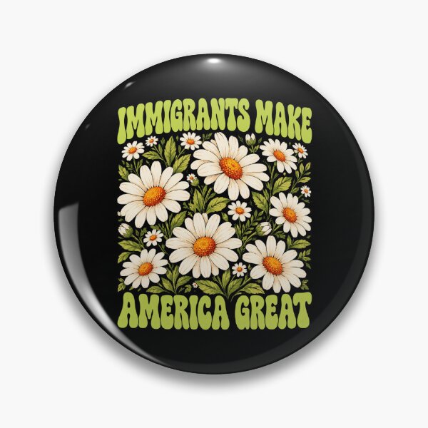 Item preview, Immigrants Make America Great Floral designed and sold by ROUX-ART.