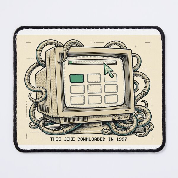 Item preview, This Joke Downloaded In 1997 Funny Retro Computer Shirt designed and sold by Hearth & Hue.