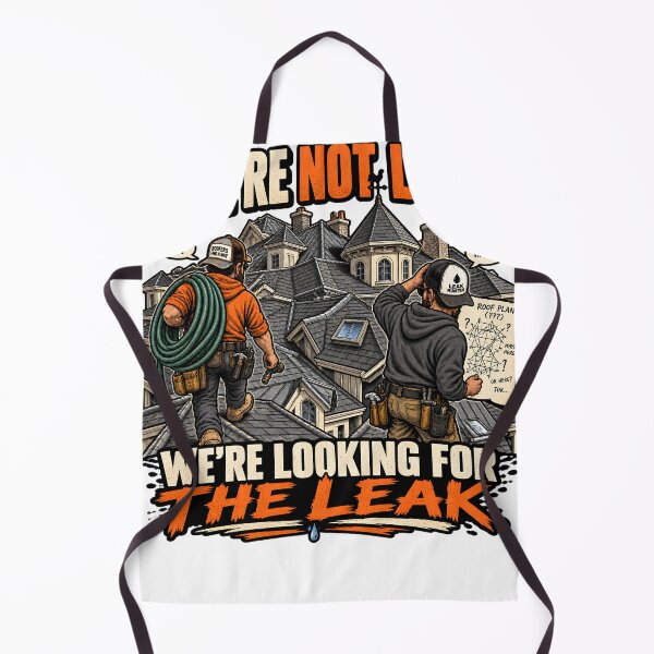 Item preview, We're Not Lost We're Looking for the Leak designed and sold by Roofers Coffee.