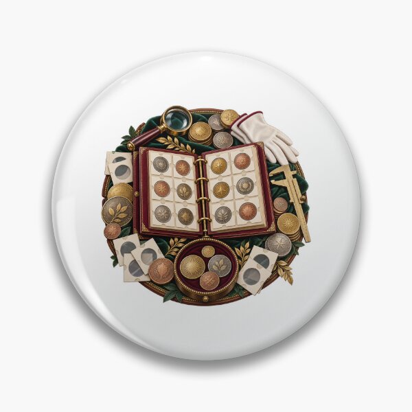 Item preview, Decorative Numismatic Coin Collection Curator designed and sold by UrbanCanvvas.