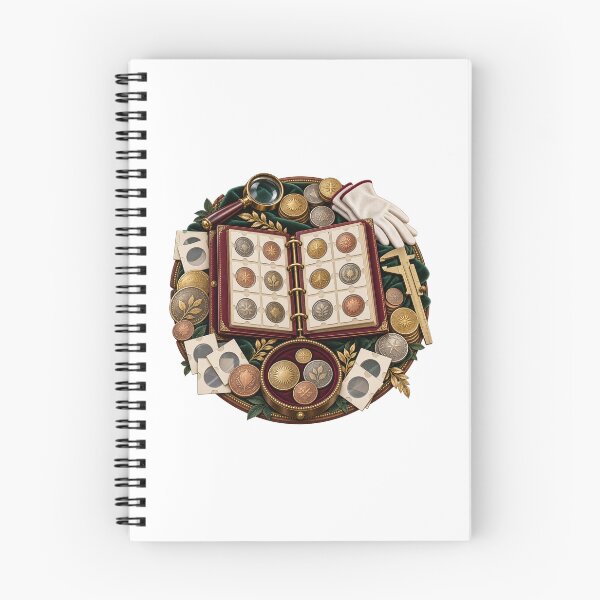 Item preview, Decorative Numismatic Coin Collection Curator designed and sold by UrbanCanvvas.