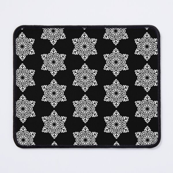 Item preview, Minimalist Winter Snowflake Solid Black Seamless Pattern Art designed and sold by Jyoti Digital Artist.