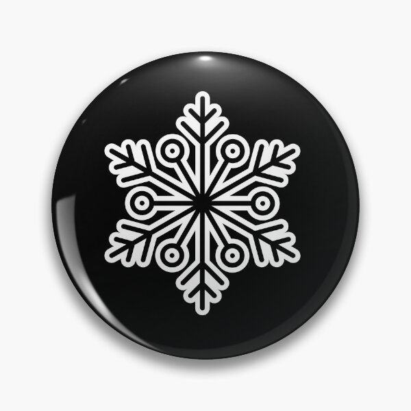 Item preview, Minimalist Winter Snowflake Solid Black Seamless Pattern Art designed and sold by ​Jyoti Digital Artist.