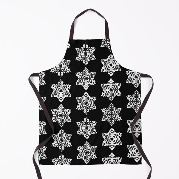 Item preview, Minimalist Winter Snowflake Solid Black Seamless Pattern Art designed and sold by ​Jyoti Digital Artist.