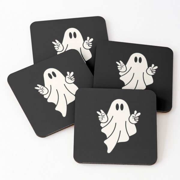 Item preview, Cute Ghost Halloween Peace Sign Spooky Kawaii Ghost Costume Design designed and sold by anemiche.