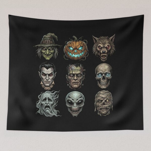 Item preview, Halloween Building scary Head Cute Costume designed and sold by Designart68.