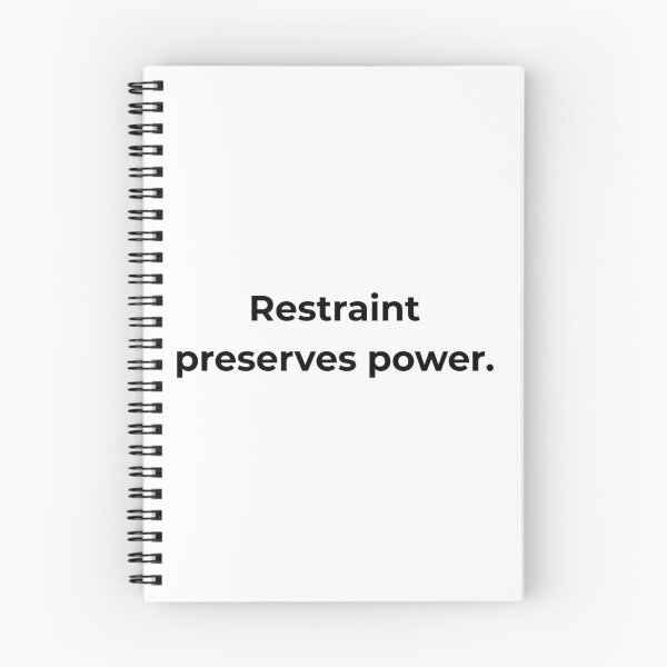 Item preview, Restraint preserves power. designed and sold by MPSTUDIOPL.