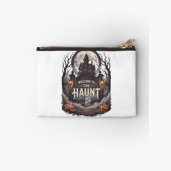 Item preview, Welcome to the Haunt Halloween Shirt – Vintage Haunted House T-Shirt designed and sold by SAJ Design Studio.