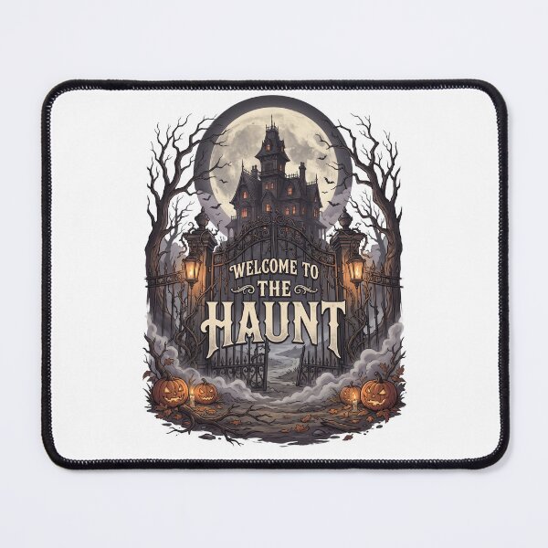 Item preview, Welcome to the Haunt Halloween Shirt – Vintage Haunted House T-Shirt designed and sold by SAJ Design Studio.