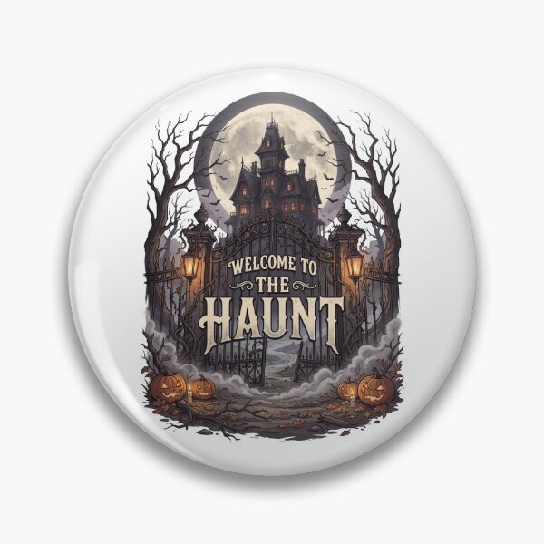 Item preview, Welcome to the Haunt Halloween Shirt – Vintage Haunted House T-Shirt designed and sold by SAJ Design Studio.