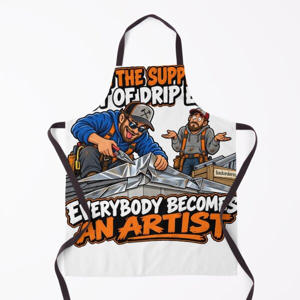 Item preview, When the Supplier's Out of Drip Edge Everybody Becomes an Artist designed and sold by Roofers Coffee.