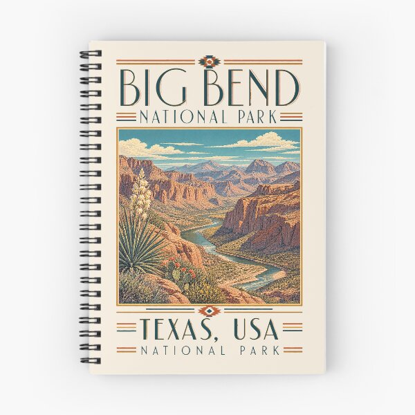 Item preview, Big Bend National Park, Texas, USA [Vintage Illustration] designed and sold by elektronen.
