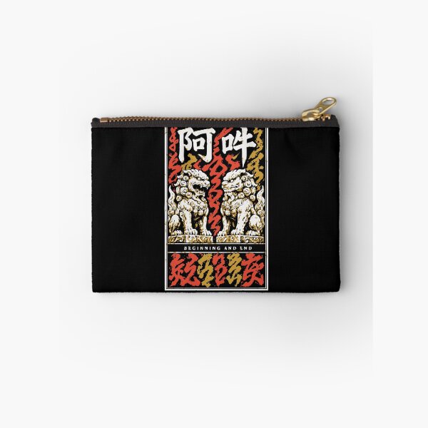 Item preview, Aun Beginning and End - Komainu Guardian Lions Ink Print designed and sold by WAVE-JP.