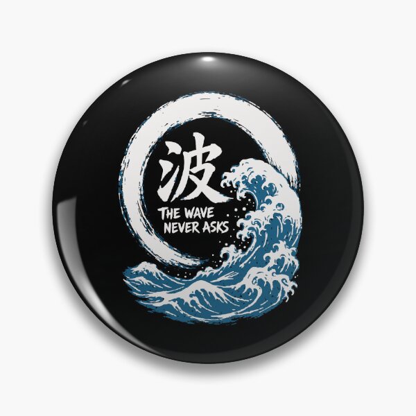 Item preview, Nami The Wave Never Asks - Enso Circle Breaking Ocean Wave designed and sold by WAVE-JP.